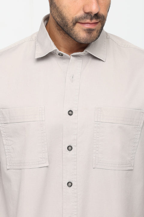 New Fit Shirt Chino Gray