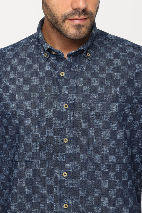 New Fit Shirt Jeans Dark Blue
