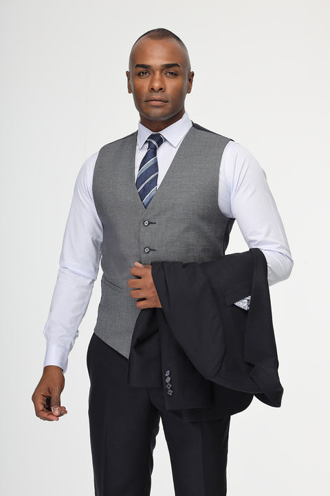 Slim Fit Suit Dark Blue