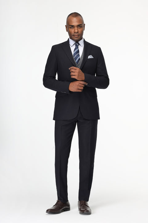 Slim Fit Suit Dark Blue