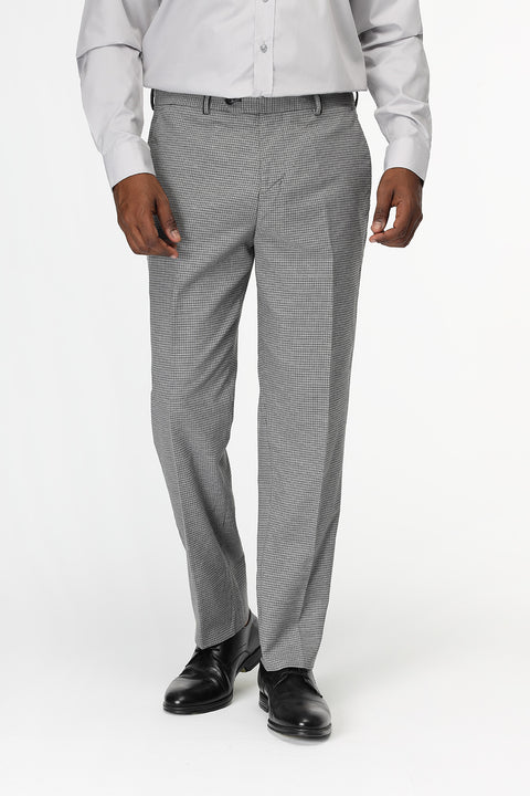 Slim Straight Fit Classic Pants Gray