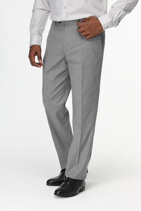 Slim Straight Fit Classic Pants Gray