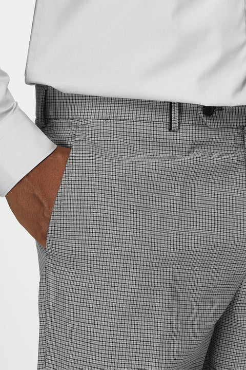 Slim Straight Fit Classic Pants Gray