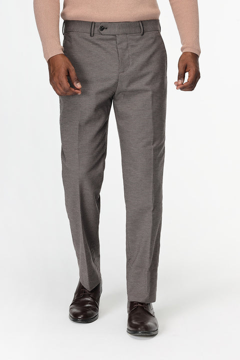 Slim Straight Fit Classic Pants Beige