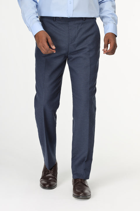 Slim Straight Fit Classic Pants Dark Blue
