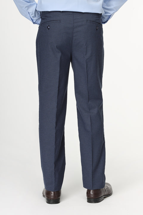 Slim Straight Fit Classic Pants Dark Blue