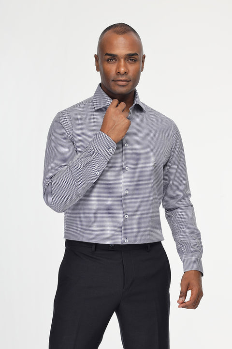 Slim Fit Shirt Dark Blue