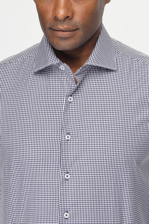 Slim Fit Shirt Dark Blue