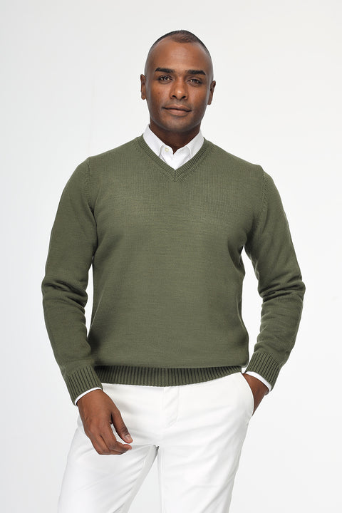 Regular Fit Pullover Green