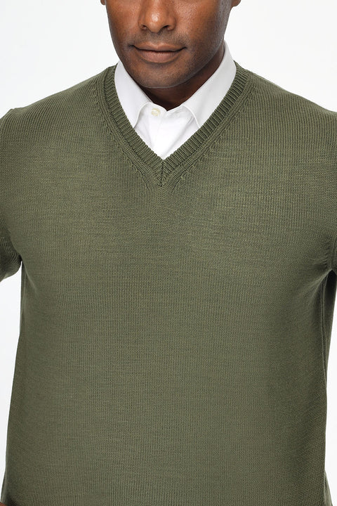 Regular Fit Pullover Green