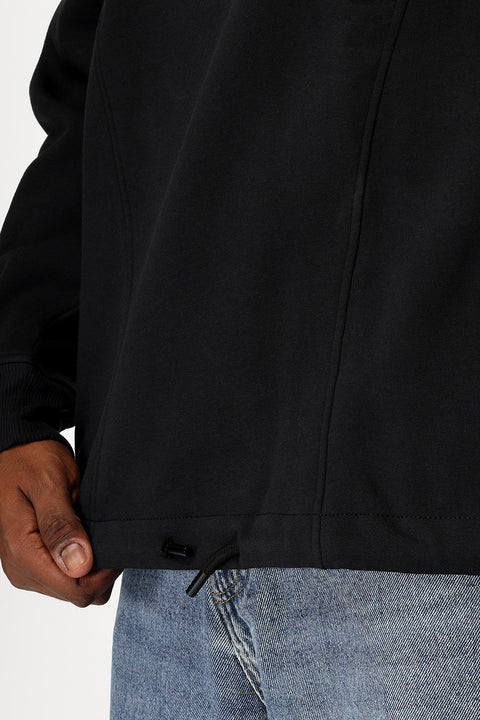 Over Size Sweat Shirt Black