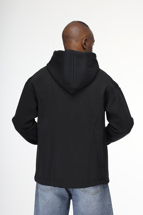 Over Size Sweat Shirt Black
