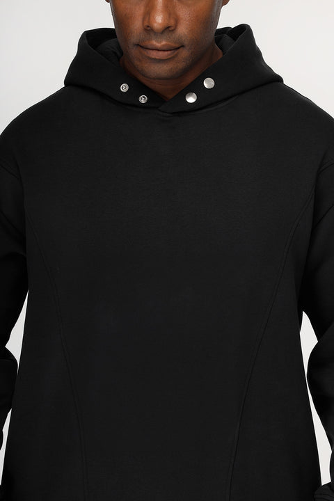 Over Size Sweat Shirt Black