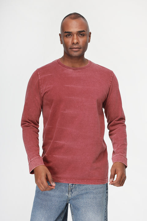 Relax Fit Sweat Shirt Maroon