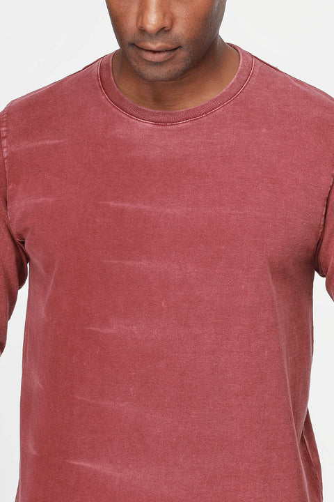 Relax Fit Sweat Shirt Maroon