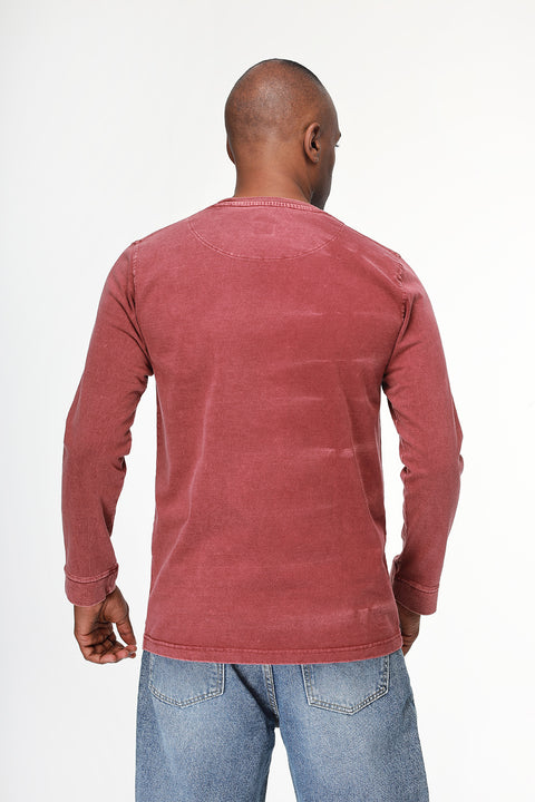 Relax Fit Sweat Shirt Maroon