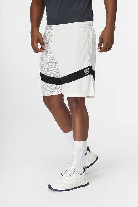 Regular Fit Sports Short Off White