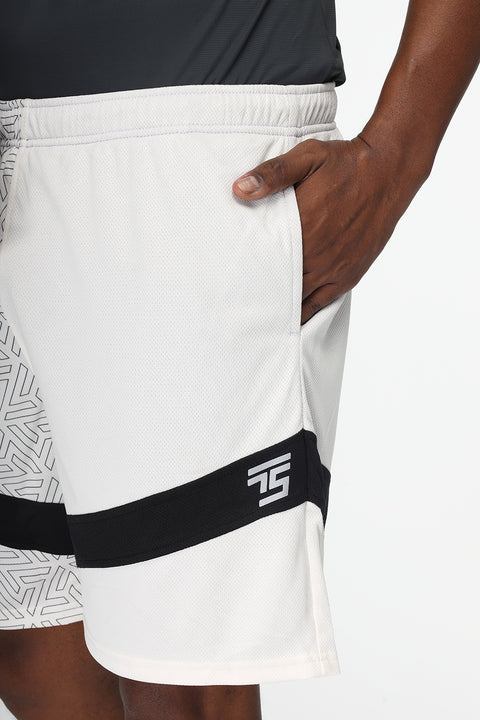 Regular Fit Sports Short Off White