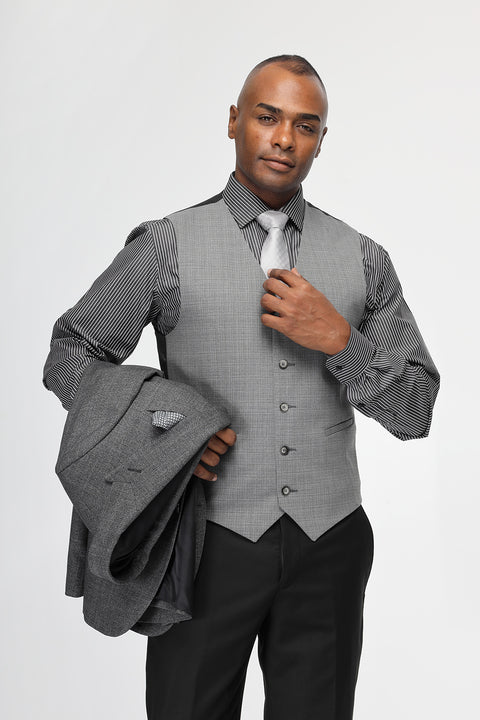 Slim Straight Fit Suit Gray
