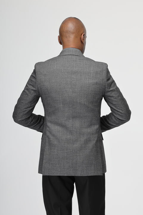 Slim Straight Fit Suit Gray