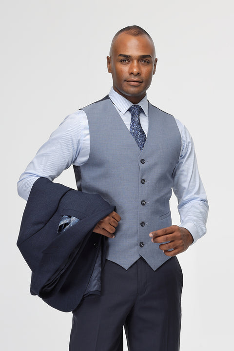 Slim Straight Fit Suit Dark Blue