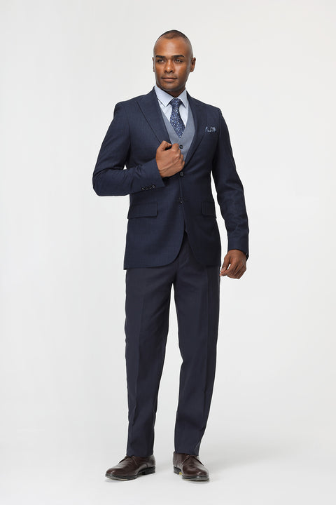 Slim Straight Fit Suit Dark Blue