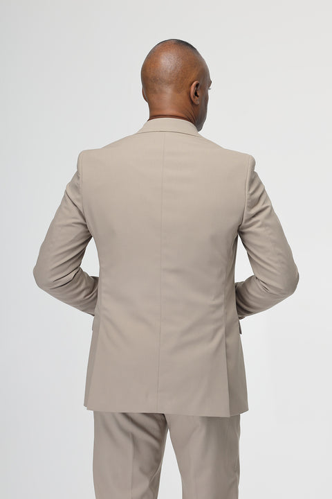 Slim Fit Suit Beige