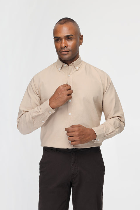New Fit Shirt Oxford Beige