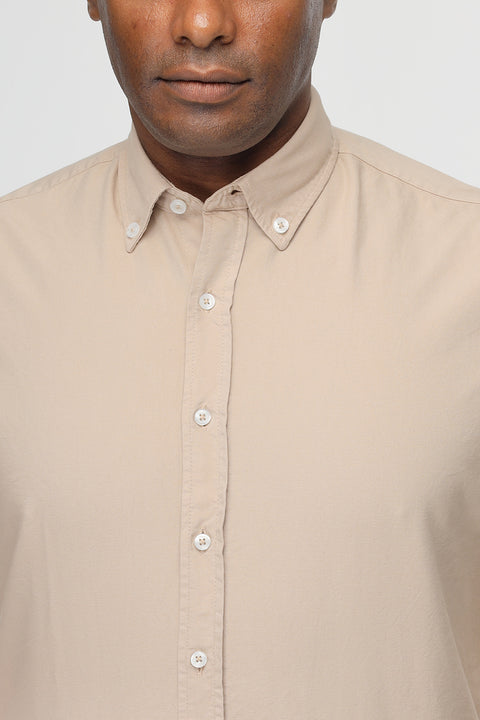 New Fit Shirt Oxford Beige