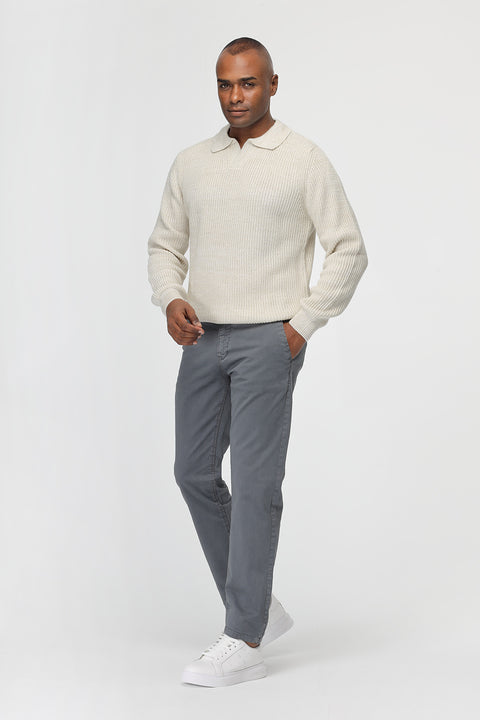 Slim Straight Chino Gray