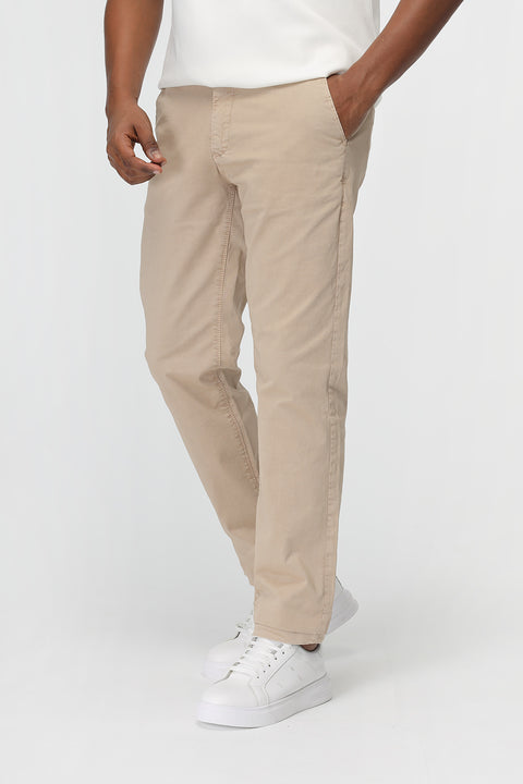 Slim Straight Chino Beige