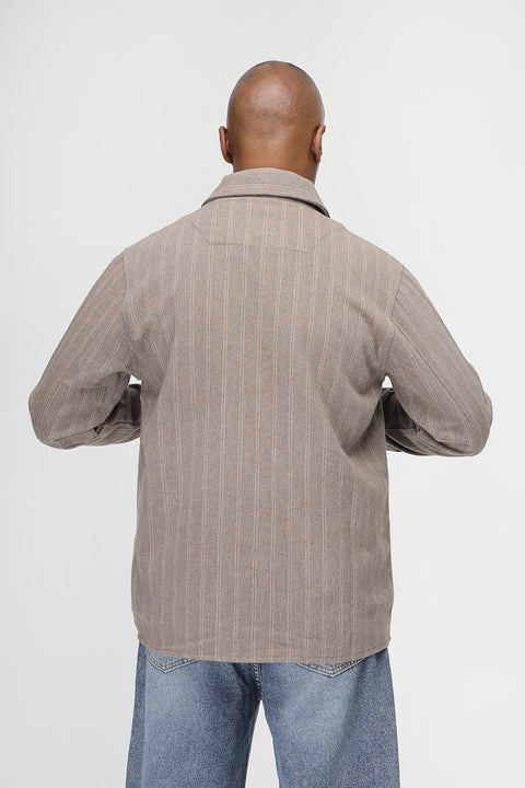 Relax Fit Over Shirt Beige