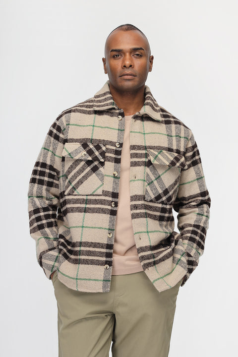 Relax Fit Over Shirt Beige