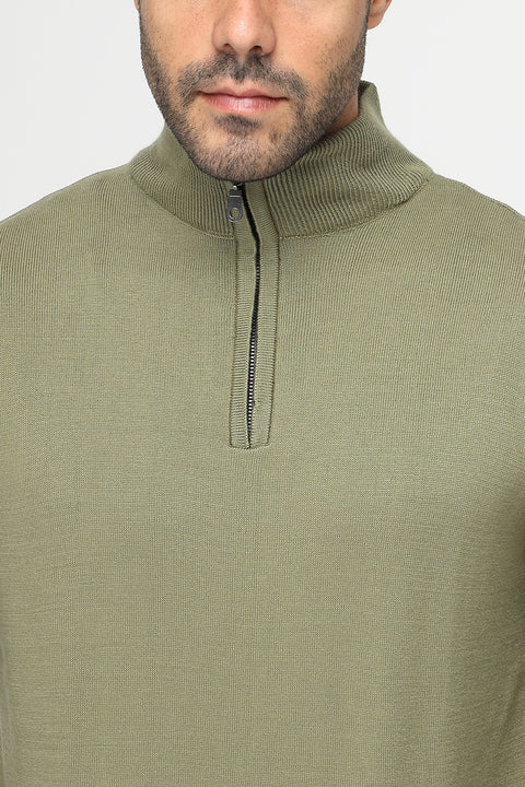 Regular Fit Pullover Green