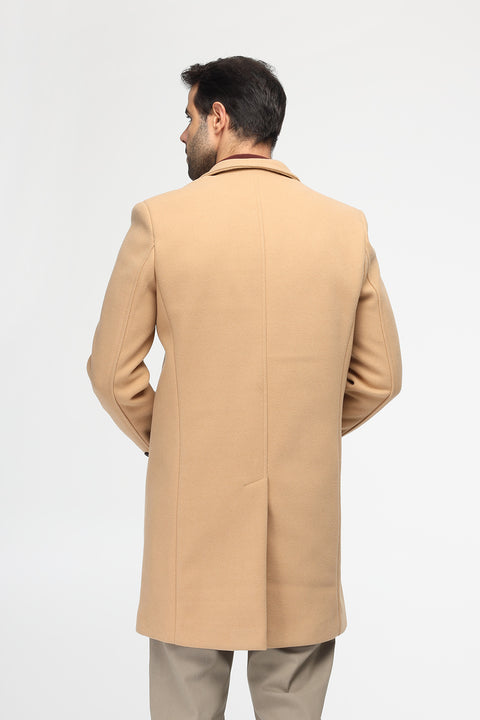 Regular Fit Coat Beige