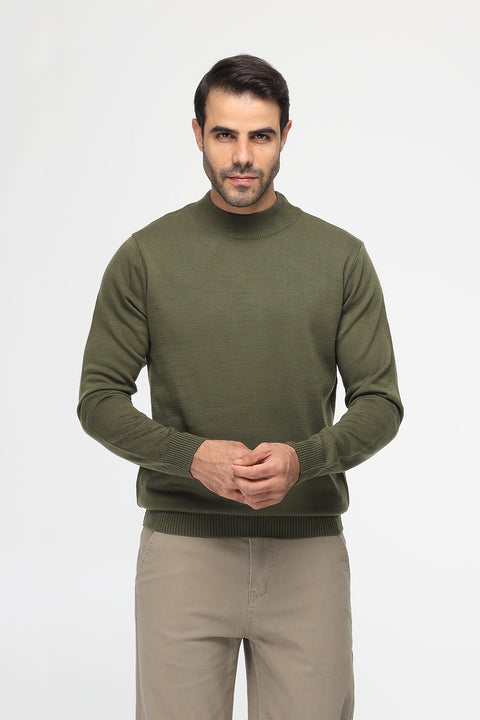 Regular Fit Pullover Green
