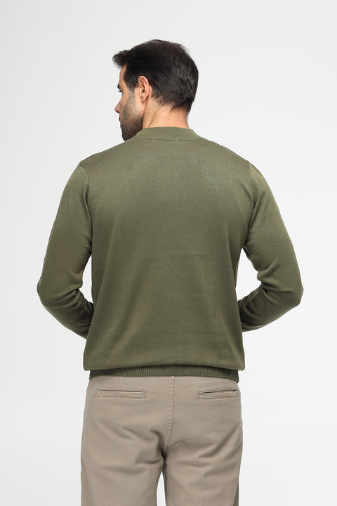 Regular Fit Pullover Green