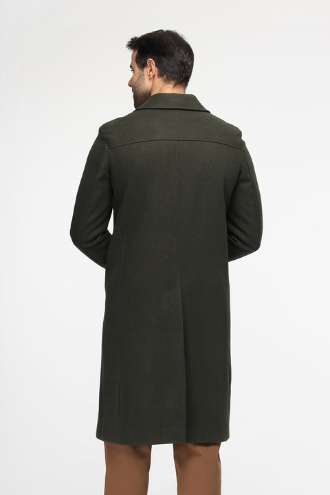 Regular Fit Coat Green