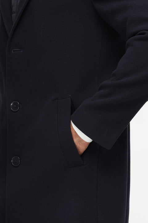 Regular Fit Coat Dark Blue