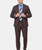 Slim Fit Suit Brown