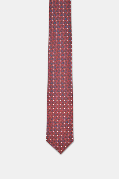 Jacquard Tie 7 cm Maroon