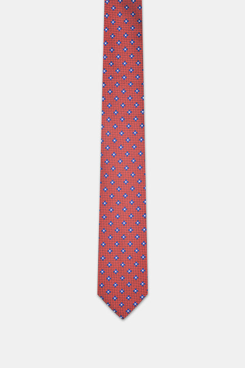 Jacquard Tie 7 cm Red