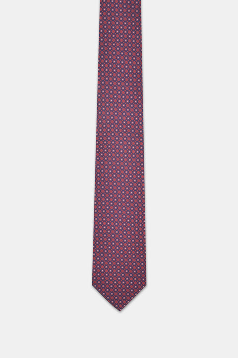 Jacquard Tie 7 cm Maroon