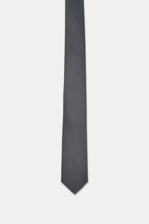 Jacquard Tie 7 cm Black