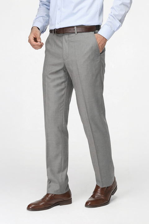 Regular Fit Classic Pants Light Gray