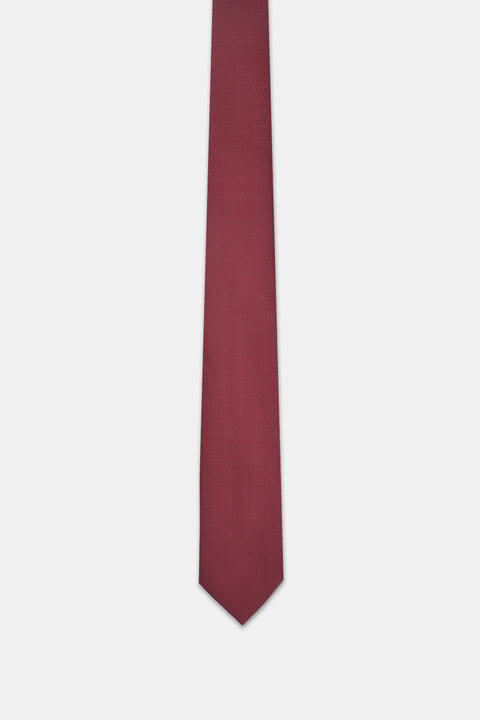 Jacquard Tie 7 cm Maroon