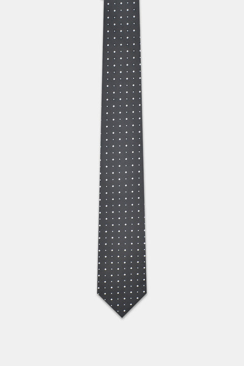 Jacquard Tie 7 cm Black