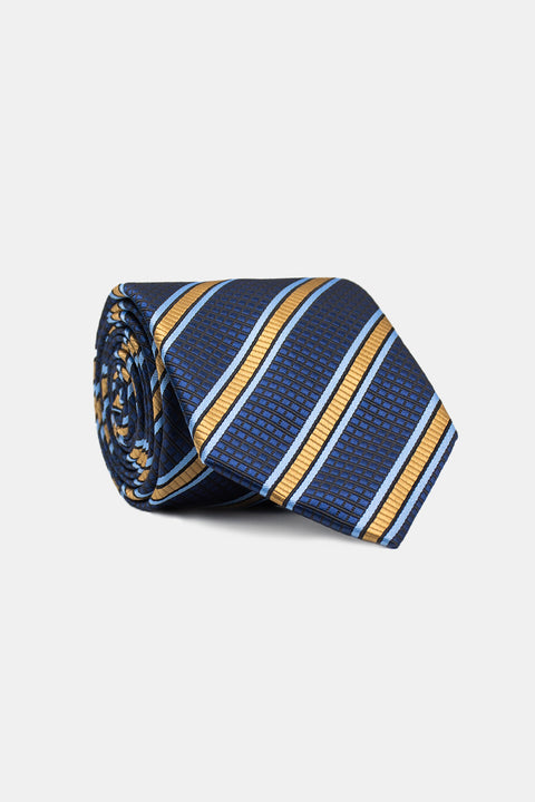 Stripe Tie 7 cm Dark Blue