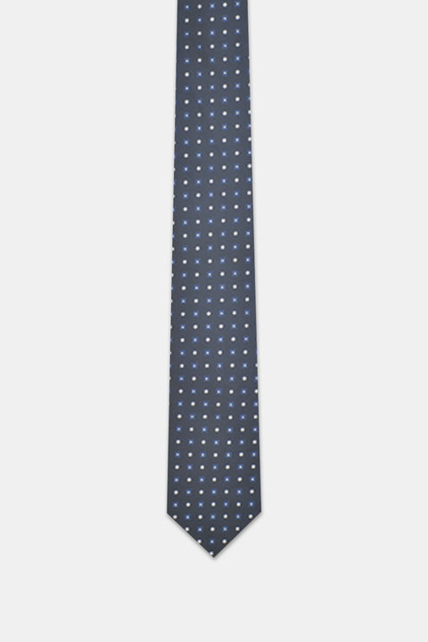 Jacquard Tie 7 cm Black