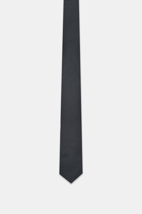 Jacquard Tie 6 cm Dark Gray